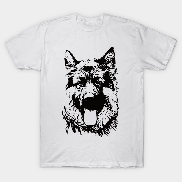 German Shepherd Dog GSD T-Shirt by DoggyStyles